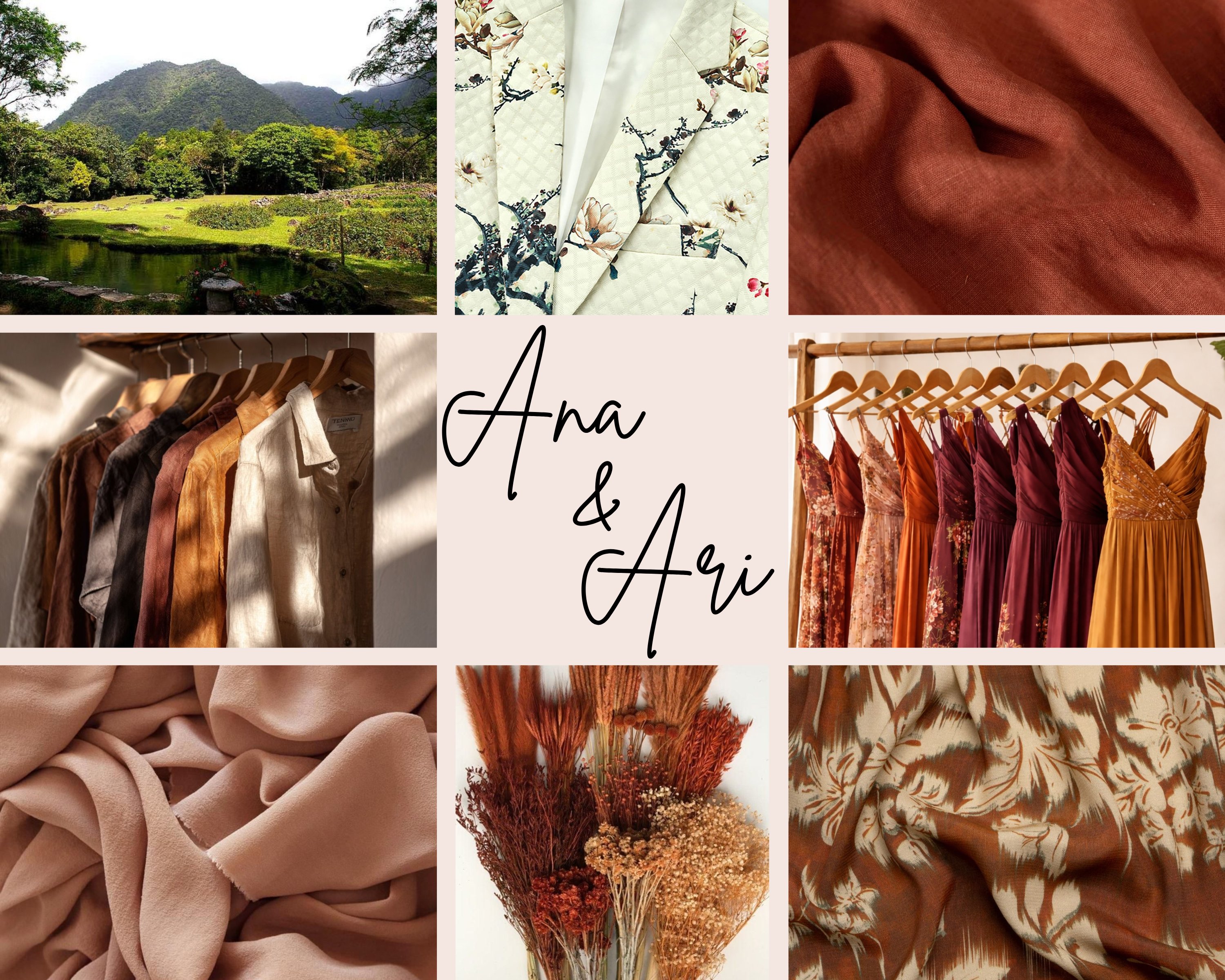 Wedding Mood Board, Color Palette & Style Guide